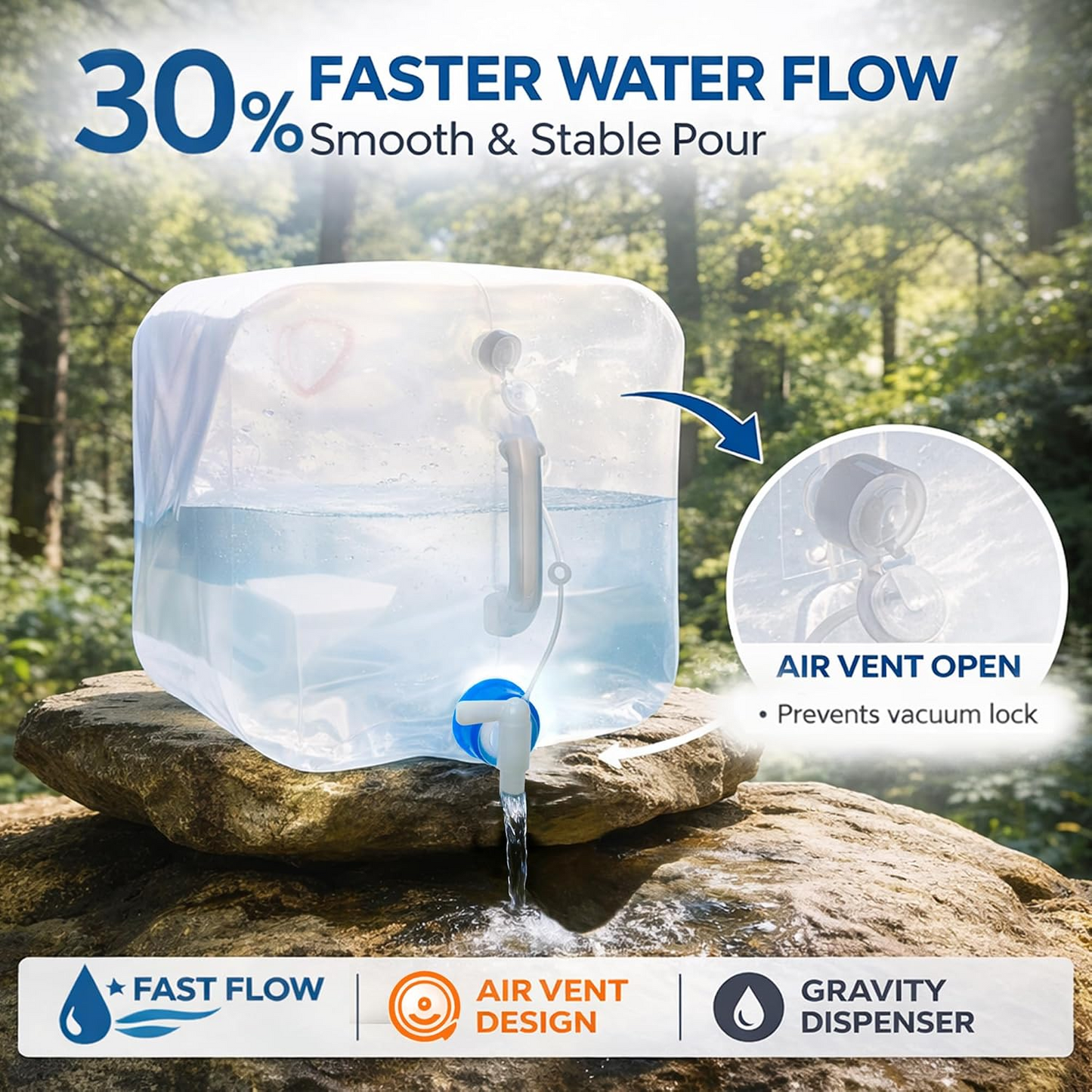 Marlowe Wellspring — 20L Foldable Water Tank